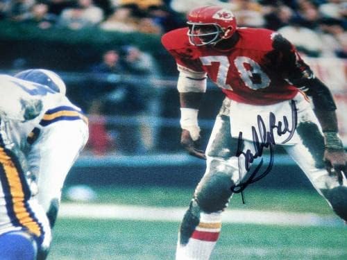 Bobby Bell Dedikált 8x10-es Színes Fénykép (keretes & Gubancos) - Kansas City Chiefs! - Dedikált NFL-Fotók