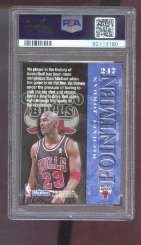 1996-97 cellába zárnak Prémium 247 Michael Jordan PSA 8 Osztályozott Kártya NBA 96-97 1996-1997 - Aláíratlan Kosárlabda Kártyák
