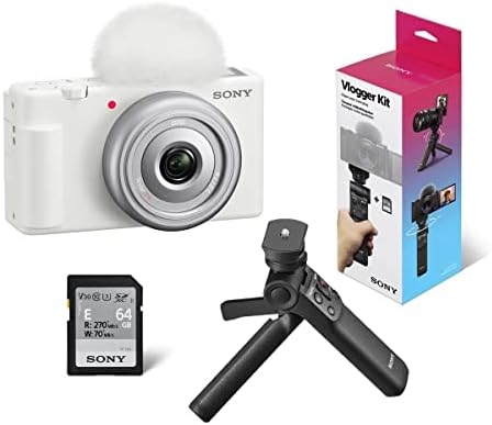 Sony ZV-1F Vlogging Fényképezőgép, Fehér ACCVC1 Vlogger Tartozék Készlet