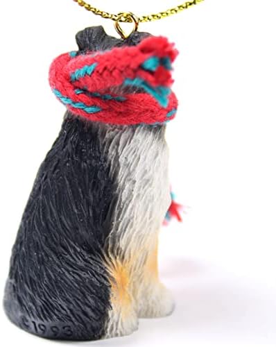 Beszélgetés Fogalmak Shetland Sheepdog Apró Miniatűr Egy Karácsonyi Dísz Tricolor - Pompás!