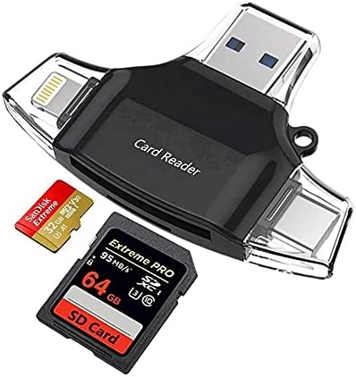 BoxWave Smart Modul Kompatibilis Nokia C22 - AllReader SD Kártya Olvasó, microSD Kártya Olvasó SD-Kompakt USB Nokia C22 - Jet Fekete