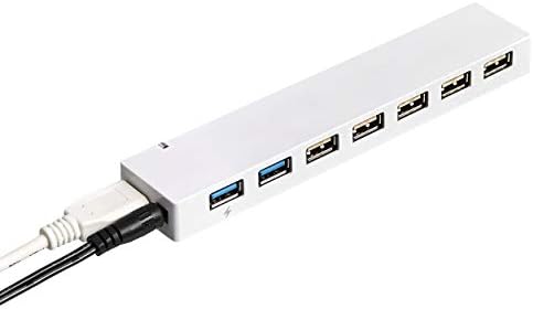 Alapokat USB 3.0 7-Port ELOSZTÓ HÁLÓZATI Adapter, Fehér