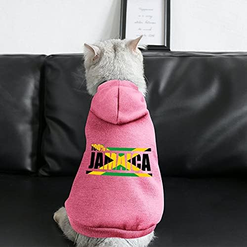 FunnyStar Büszkeség Jamaica Nyomtatott Pet Kapucnis Kutya Overál Macska Pulóver Pulóver Pet Pup Ruházat Aranyos