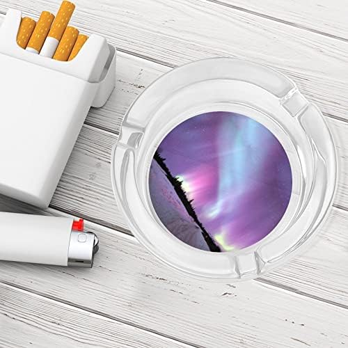 Csodálatos Aurora Kör Üveg Hamutartó tartó Cigaretta Esetében Aranyos Füstölgő Hamu Tálca
