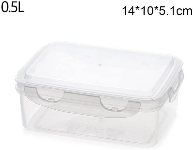 PBKINKM Műanyag Bento Box Piknik Snack Tároló Tartály Élelmiszer-Készítmény Ebédet Vacsorát Eszközök (Színes : D, Méret : 0,5 L)