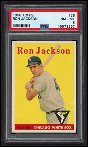 1958 Topps 26 Ron Jackson Chicago White Sox (Baseball Kártya) PSA a PSA 8.00 White Sox