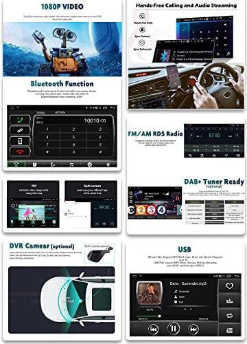 Autosion Autó Sztereó Toyota Avensis 2009-2015 Vezeték nélküli Apple Carplay Android Auto 9 hüvelykes Android 12 Autó Sztereó Támogatás