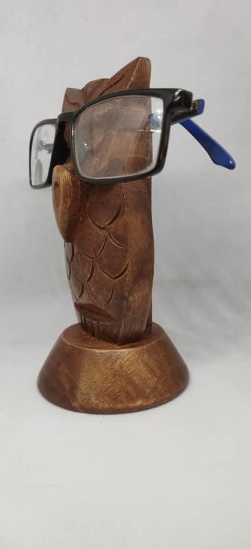 Kézzel Készített Női Arc Alakú, Fából Készült Szemüveg Látvány Kijelző Tartó Állvány