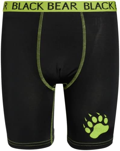 Fekete Medve Fiúk Fehérnemű – 4 Csomag Hosszú Lábát Teljesítmény Tömörítés Boxeralsót (4-18)