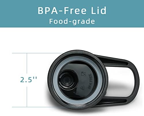 Víz Üveg Fedél, Topre Kifolyó Fedél BPA-mentes szivárgásmentes Széles Szája Egyszerű, Tiszta Csere Kap a 64oz Szigetelt