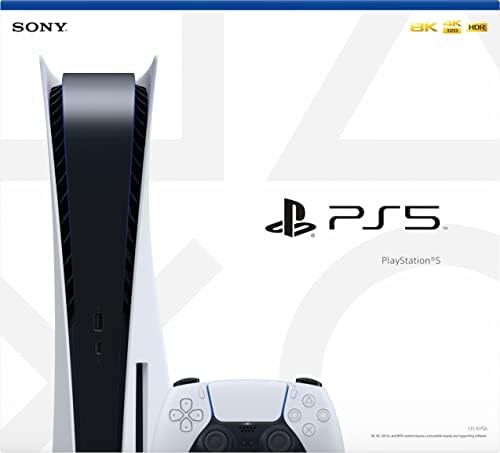 Playstation 5 Lemez Verzió PS5 Konzol - 4K-TV-Játék, 120Hz 8K Kimenet, 16 gb-os GDDR6, 825GB SSD-vel, WiFi 6, Bluetooth 5.1,