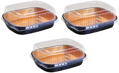 DOITOOL Cupcake Konténerek 3 db Sushi Doboz Műanyag Togo tartály Fedél Elvihető Étel elkészítése Vegye Ki az Élelmiszer Konténerek Bento