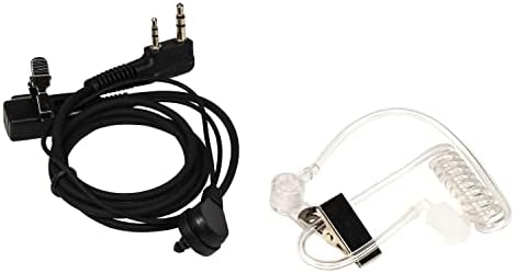 HQRP 4-Pack 2 Pin Akusztikus Cső Hangszóró, Fülhallgató Mikrofon Kompatibilis a Kenwood TK-2212, TK-2212K, TK-2302, TK-2312 Nap Méter