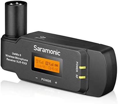 Saramonic Uwmic9 Rx-XLR9 Kompakt Plug-A-Dual-Csatorna Uhf Vezeték nélküli Vevőegység (UWMIC9RX-XLR9)