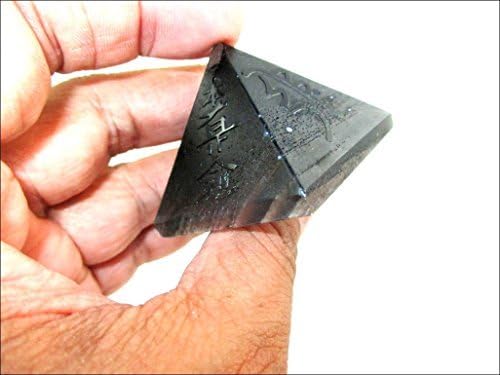 Jet Usui Dombornyomott Fekete Obszidián Piramis Kő India Kristály Reiki Kézműves 1,5 hüvelykes, Kb. A++ Drágakő 40 Oldal Jet Nemzetközi