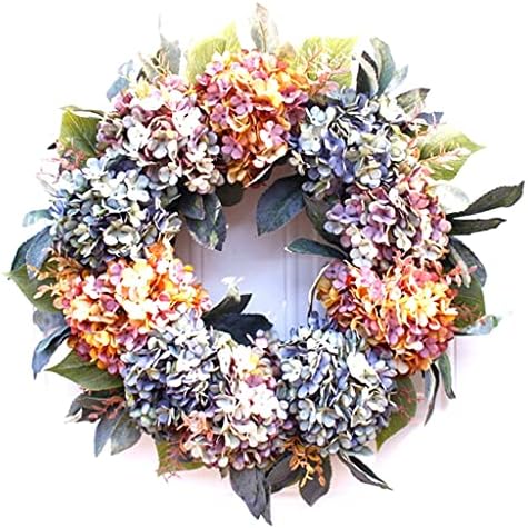 Füzér Hortenzia koszorú, Esküvői Virág, Koszorú Karácsonyi Koszorú Haza ajtó Dekoráció Hajó (Szín : Egy, Méret : Mint a képen)