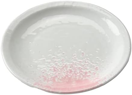 Készlet 10, Rózsaszín Fújt a Fehér Porcelán, 4.5 Méretű Kerek Lemez Felni [5.3 x 0,7 col (135 x 17 mm)