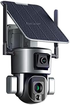 MANLUU Solar Dual Kamera, Kamera Y5 Vezeték nélküli 4G/WiFi, 10X Optikai Zoom, HD Kettős Scrceen kétirányú Hang éjjellátó Kültéri