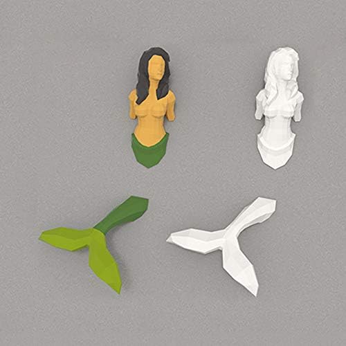 WLL-DP Hableány Modellezés DIY Papír Modell Papír Szobor Kézzel készített 3D Origami Papír Puzzle Játék Paper Craft Három-Dimenziós