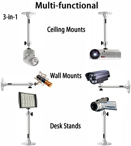 Projektor-Hegy, Projektor Mennyezetre, Szürke 22cm / 8.66 a Projektor Fali 11LBS / 5KG Terhelés Mount Mini Közepes Projektor Kamera Kamera