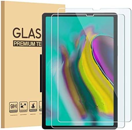 EpicGadget [2 Csomag] a 2019-es Galaxy Tab S6 10.5 képernyővédő fólia, 9H karcálló Buborék Szabad Edzett Üveg kijelző Védő fólia