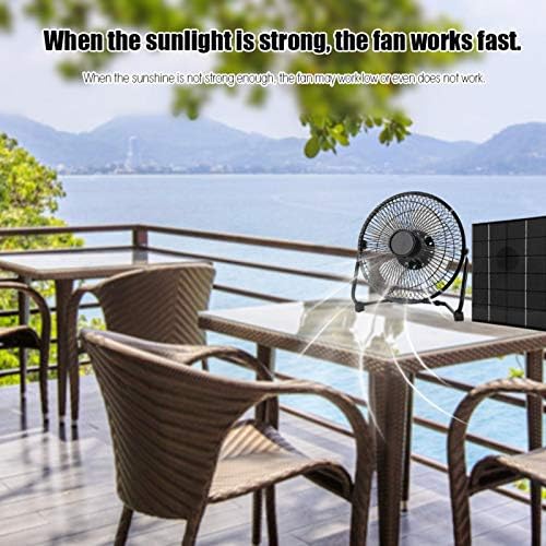 plplaaoo Solar Panel Ventilátor Készlet,8inch 2.5 w/5W 5V-os Napelem Hajtott Ventilátor, USB Napelem Meghajtású Hordozható Mini