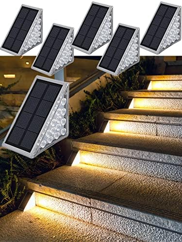 ZONGXFF Napenergia Lépés Fények、 LED Solar Lépcső Világítás Kültéri、 Vízálló Lépés Fények 、 Napenergia-Fedélzeti Fény Útját