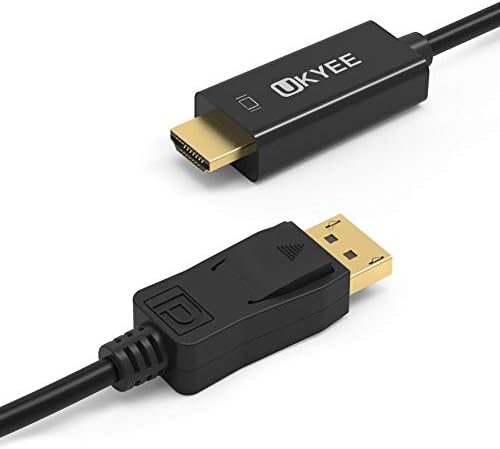 DP-HDMI Kábel 3ft 10-es Csomag,Displayport-HDMI Kábel 3 Méter 2-Csomagolás,Display Port-HDMI Adaptert, Férfi-Férfi Kábel Átalakító