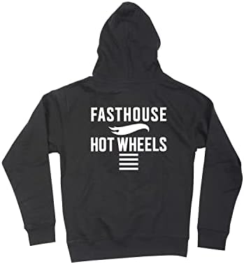 Fasthouse Ifjúsági Rush Hot Wheels Kapucnis Pulóver, Fekete