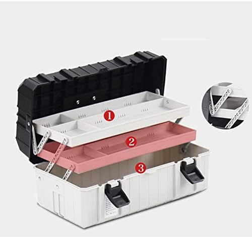 WALNUTA Multi-Function Három Rétegű Műanyag Szerszámosláda Összecsukható Hardver Tartozékok Tool Box Szervező Alkatrészek Műanyag