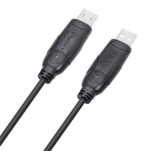 DTech USB-USB Null-Modem Kábel RS232 Soros Adat Kommunikáció át a Fájlok Között 2 Db Termékeny Chip Támogatja a Windows 11 10 8