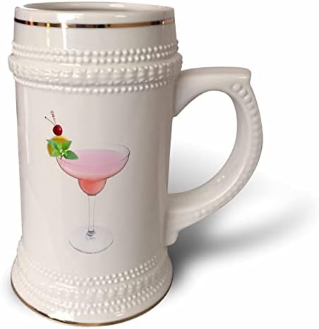 3dRose Boehm Grafika Italok - Rózsaszín Lady alkoholtartalmú ital - 22oz Stein Bögre (stn_357645_1)
