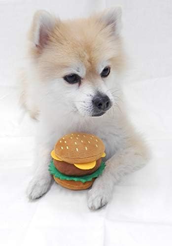 Sajtos Burger Vicces Játékaimat Kutyája Fogát Szilikon Játék Kiskutya Rágni Hang Újdonság a Kis Kutyák Plüss Kutya Játékok