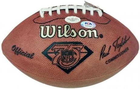 Craig Morton Aláírt Hivatalos Bőr Futball Autogramot Cowboyok PSA/DNS AK31326 - Dedikált Focilabda