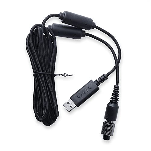 HUYUN USB-kábel Kábel Csere Razer Panthera Evo Arcade Stick PS4 & Razer Atrox Xbox Arcade Stick (Fekete)