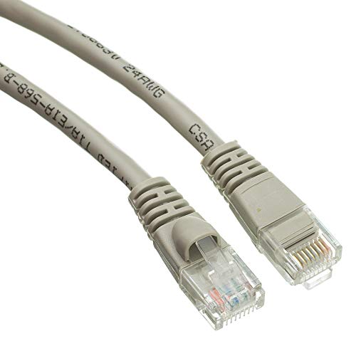 Kábel Központi LLC (Szürke Cat6 Ethernet Kábel 0.5 Ft (10 Pack) Cat6 Patch Kábel, Cat6 Kábel, Cat6 Hálózati Kábel, Internet, Kábel - 0.5 Méter