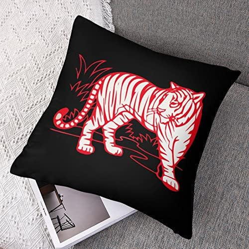 Vörös Tigris Készlet 2 Párnát Takaró Szögletes Párna, Párnahuzat a Kanapé, Kanapé, Hálószoba, Autó Dekoráció