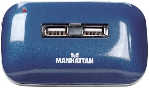 Manhattan 7-Port USB 2.0 Ultra Hub, Plug and Play C a Windows, mind a Mac-Kompatibilis (161039)