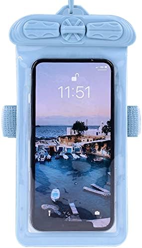 Vaxson Telefon Esetében, Kompatibilis Nokia X6 2018/6.1 Plus Vízálló Tasak Száraz Táska [ Nem Képernyő Védő Fólia ] Kék