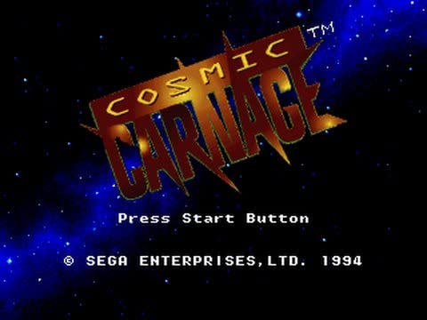 Kozmikus Carnage (Sega Genesis 32X) – Reprodukció videojáték Patron