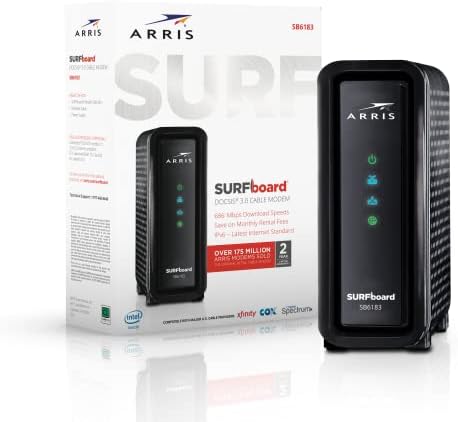 ARRIS Szörfdeszka mAX Pro (16x4) DOCSIS 3.0 Kábel Modem, jóváhagyásra Cox, Spektrum, Xfinity & more