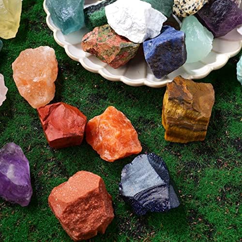 Apengshi Természetes Szivárvány Fluorit Nyers Kő, Kristály 1lb Tömeges Gyógyító Reiki Javítás Rock Meditáció Csakra Egyensúlya Tisztítás
