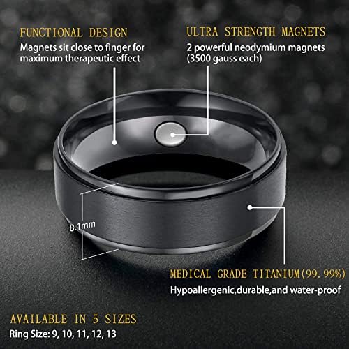 JEROOT Titán Mágneses nyirokkeringés Gyűrűt, Karkötőt, a Férfiak, Nők, Mágneses Terápia, Gyűrűt, Karkötőt Arthritis fájdalomcsillapítás