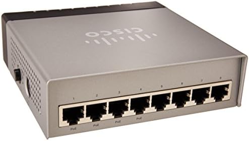 Cisco SG200-08P 8-port (4 Reg + 4 PoE) Gigabit Smart PoE Switch (SLM2008PT-NA)