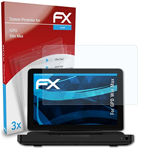 atFoliX Képernyő Védelem Film kompatibilis GPD Nyerni Max képernyővédő fólia, ultra-tiszta FX Védő Fólia (3X)