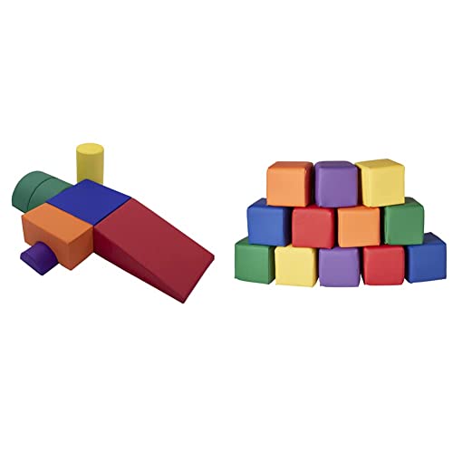 Gyári Közvetlen Partnerek 12364-MINT SoftScape Játékidő Mászni Többcélú Playset a Csecsemők, Kisgyermekek & ECR4Kids SoftZone Patchwork