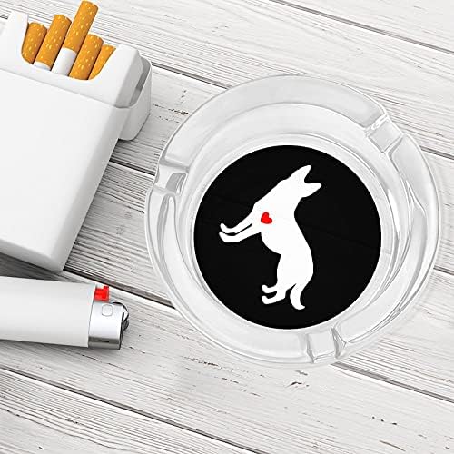 Német Juhászkutya Cigaretta A Dohányzók Üveg Hamutartó Hamutartó Az Otthoni Irodai Asztallap Asztal Dekoráció