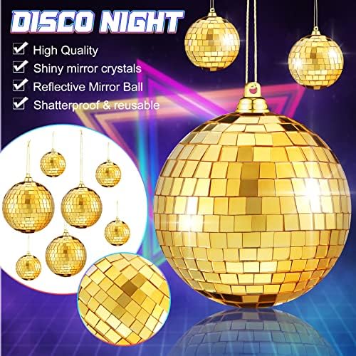 50 Db Disco Labdák Fényvisszaverő diszkógömb Díszek Lógnak Disco gömb Dísz Különböző Méretű Tükör Labdát, lakberendezés, Party,