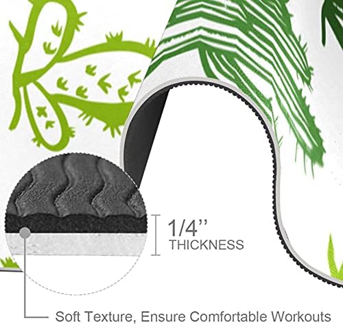 Jóga Szőnyeg Kézzel Rajzolt Kaktusz Környezetbarát Csúszásmentes Fitness Edzés Szőnyeg Pilates Emelet Gyakorlatok