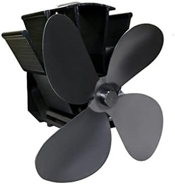 SYXYSM 4 - Hő Működő Kályha Ventilátor Csendes Működés Környezetbarát Kandalló Ventilátor Üzemanyag-Hatékony Felső Ventilátor Kémény Fa Napló